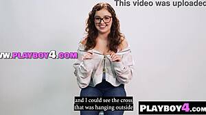 Big ass brunette milf pounds pussy hard