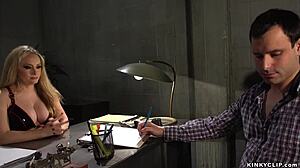 hey busty milf chats about her intense session fisting patient anally in clinic