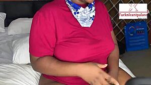 Chubby Ebony Stepmom Squirts Wild on BBC Missionary Creampie Full Video