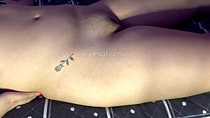 she deserved it... caught stepdaughter's hairy pussy bulging in leggings workout