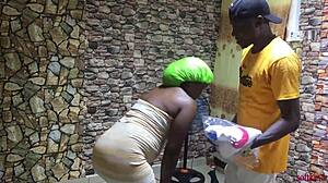 neighbor pounds me hard after clothes rescue!