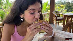 hey waiter cum on my face in this cafe i dine covered in cum only cumwalk!