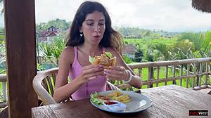 hey waiter cum on my face in this cafe i dine covered in cum only cumwalk!