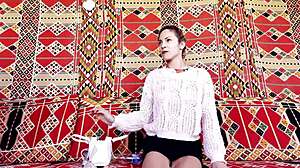 White Blonde African Rides Cock Public Beach Outdoors