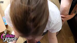 Stepmum's Curvy Milf Body Teaches College Student Deep Cock Sucking In Ffm Roleplay