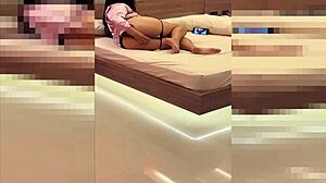 spying on horny stepmom i jerk off on her back unnoticed