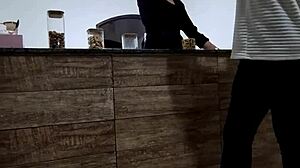 blonde cheats anal only with bar stranger creampie no pussy