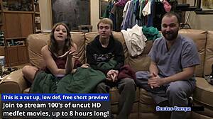 dr tampa probes nova maverick's shaved pussy backstage with ultrasound toy