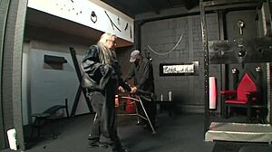 Bound Big Tits German Slave Fisted Hard In Bondage With Huge Dildos Closeup