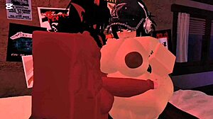 Big-Ass White Girl Takes Bareback Demon Pounding