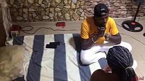 neighbor pounds me hard after clothes rescue!