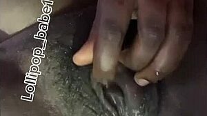 damn this sexy black babe shakes her horny ass at home right after smoking weed!