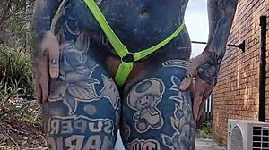 hey girl, you seeing melody radford's huge fake tits and fat ass shaking wild in leaked micro bikini twerk pole dance?