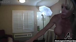 alex legend slips his cock between raquel sultra's huge french tits casually