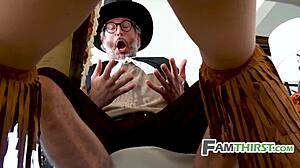 Caught family thanksgiving 4some daddy milf teen squirting orgy