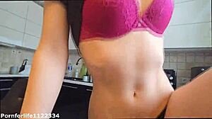 oh god, my horny stepsis showed off her tight pussy grip riding my cock on the kitchen chair...