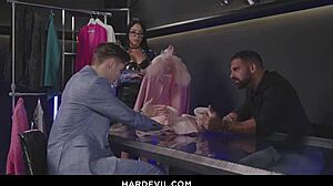 Megan Fiore Busty Secretary Endures Brutal Double Penetration