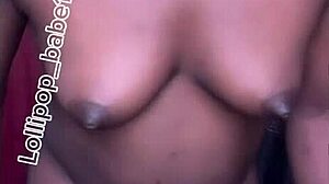 damn this sexy black babe shakes her horny ass at home right after smoking weed!