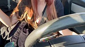 Artemisia Love Flashes Big Tits on Italian Car Ride