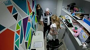 lacey the skinny british slut gets caught shoplifting and pays with her mouth