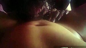 amateur brunette couple's wet pussies and tits lead to hardcore homemade pounding