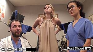 Freshman Alexandria Riley Forced to Hitachi Orgasm by Tampa Doctor!