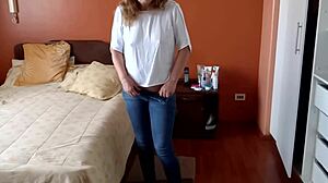 Housewife reads fan messages masturbates to intense squirting orgasms
