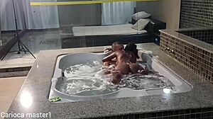 hot favela teen bounces her juicy ass on monster black cock