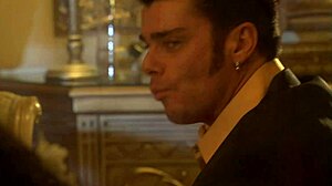 brunette milf's living room pounding hides monster cock surprise