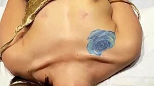 horny asian milf takes double penetration from dick and dildo in wild threesome