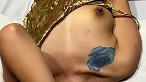 horny asian milf takes double penetration from dick and dildo in wild threesome