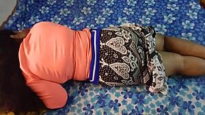 Cheating desi girlfriend sneaks lover into hotel strips skirt for wild sex