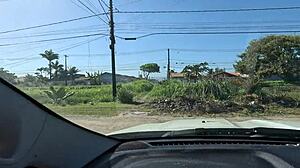 damn check out this anal creampie on the beach she takes it bent over in public