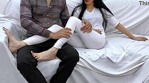 seeing my mother-in-law's thin waist and thick ass makes my penis so erect