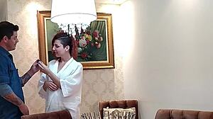 Latina Slams Her Tight Ass Hard On Monster Cock For Birthday Creampie