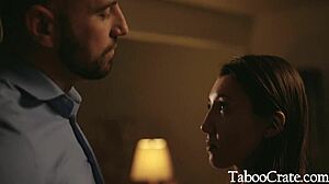 Best friend's husband blackmails skinny teen into fucking