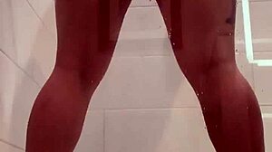 Can a Dildo-Loving Whore Take Monster Cock in the Shower?