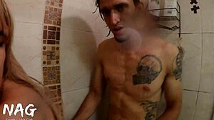 Hermanastra sneaks in bathroom seduction i couldn't resist her big tits and tight pussy