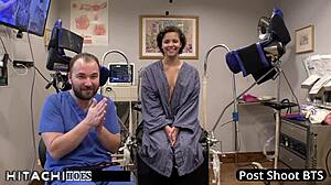 oh the thrill as freshman rebel wyatt gets her mandatory hitachi vibrator orgasm from the doctor in tampa