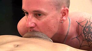 Fucking Bent-Over Milf Trans in Fishnets with Doggystyle Assfucking and Deepthroat Gaping.