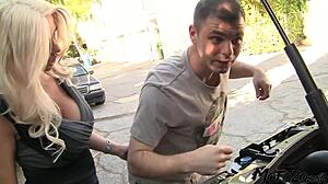 Mature Blonde Big Tits Beg for Daddy's Facial Load?