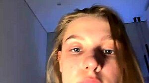 teen fingers her tight pink pussy until soaking wet orgasm hits hard