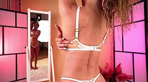 Hannahjames710's sheer lace THONG cameltoe screams touch me!