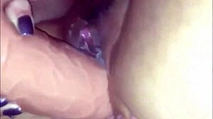 Chubby Amateur Babe Squirts in Close-Up Dildo Masturbation and Female Ejaculation