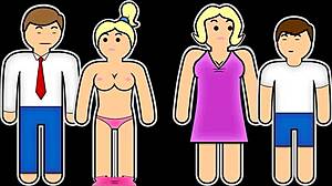 Step Mom's Accidental Downblouse Nude Exposure Turns into Taboo POV Wank Fest.