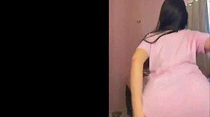 Helen dances naked shaking her juicy ass