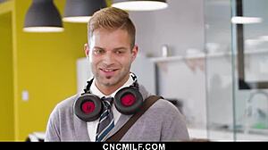 Freeuse office turns wild as horny milfs and fat bbws fuck employees everywhere