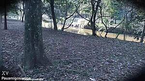 halloween samara cosplay turns into skinny latina taking two black cocks