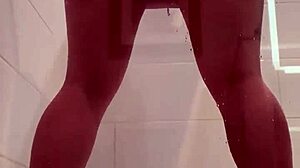 Can a Dildo-Loving Whore Take Monster Cock in the Shower?