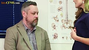 hey nurses, watch us jerk this small cock guy in cfnm fun